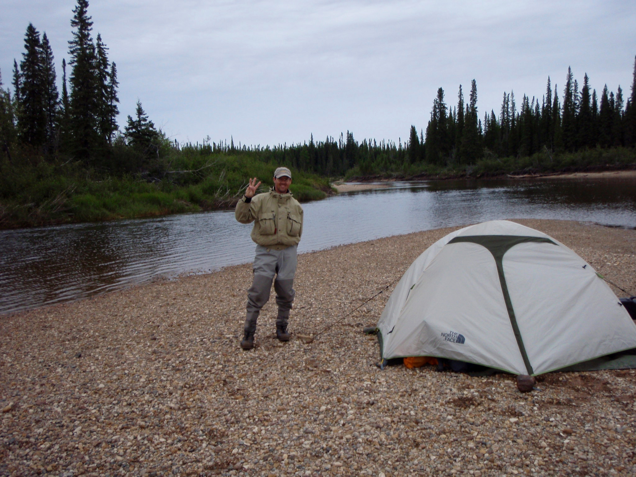 Camp on Gravel Bar