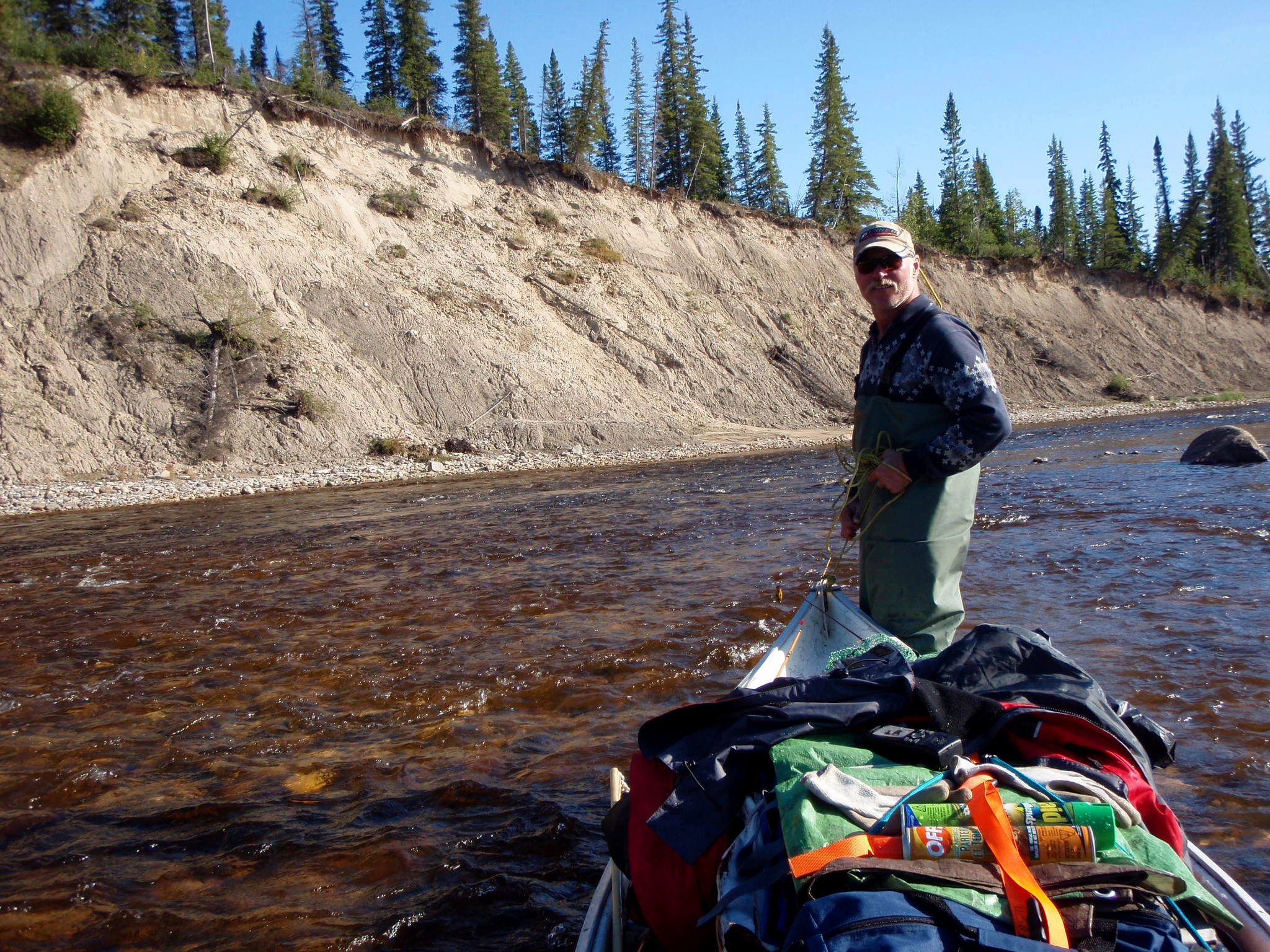 Ken Dragging Canoe