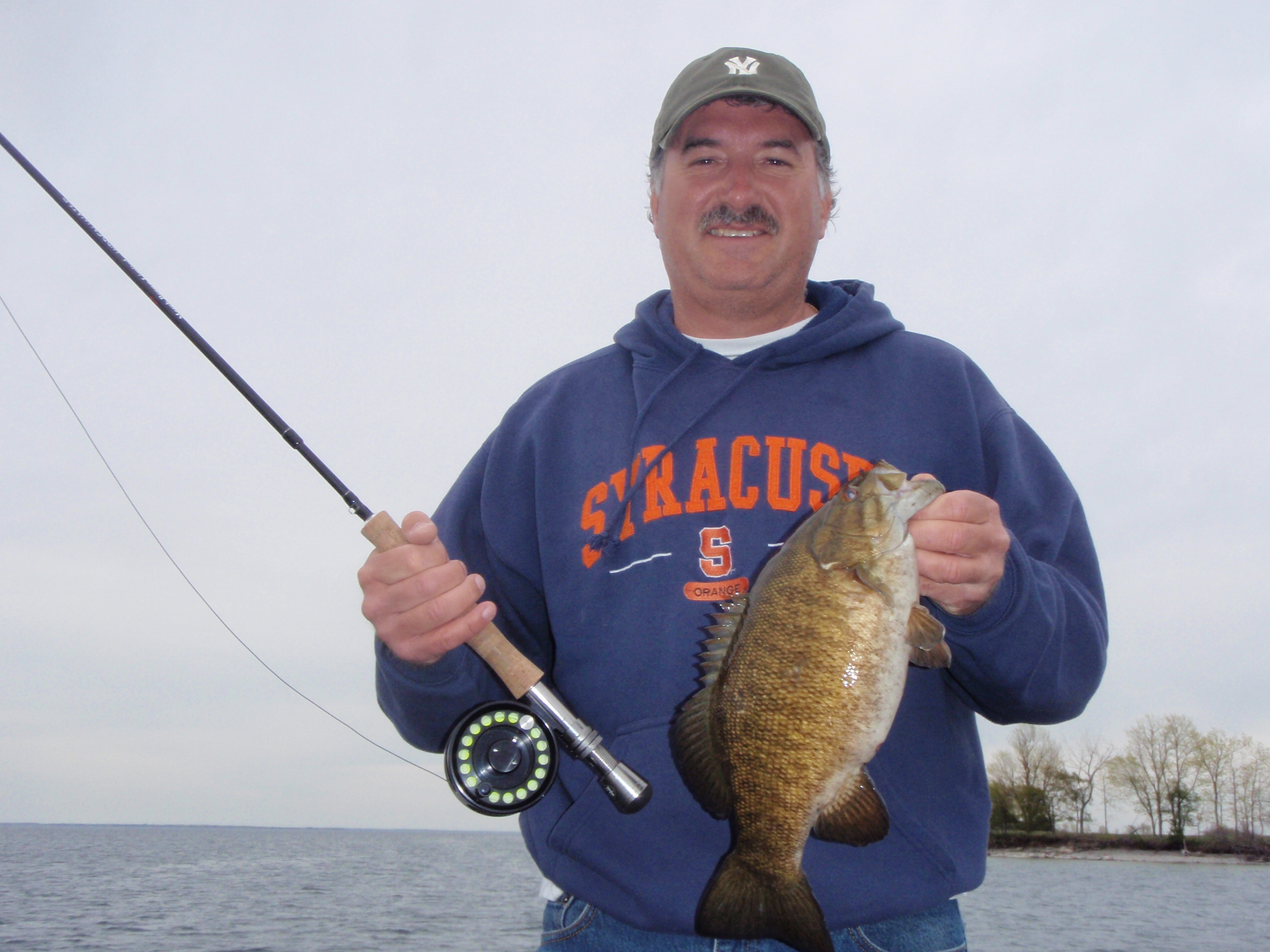 Jim's first flyrod bass